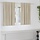 Lot de 2 rideaux en velours crème 140x140cm - 38% de remise