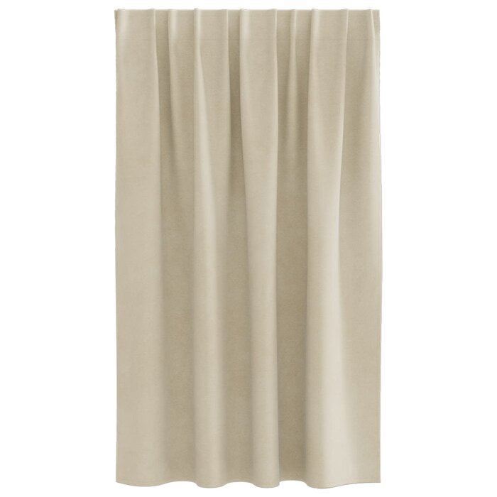 Vidaxl Lot de 2 rideaux en velours crème 140x140cm - 38% de remise