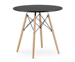 Viking Choice Table à manger ronde noire 80 cm - 29% de remise