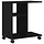 Table d'appoint à roulettes noir chêne 50x30x55 cm - 36% de remise