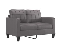 Vidaxl Canapé 2 places gris 120 cm - Similicuir - 41% de remise