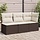 Banquette de jardin 3 places en polyrotin avec rangement - 41% de remise
