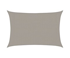 Vidaxl Voile d'ombrage rectangulaire 3x5 m - Gris clair - 35% de remise