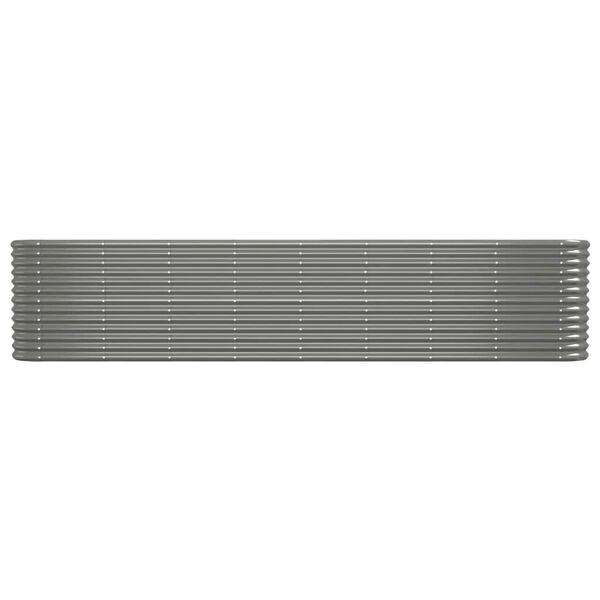 Vidaxl Jardinière surélevée ovale acier gris 332 cm - 41% de remise