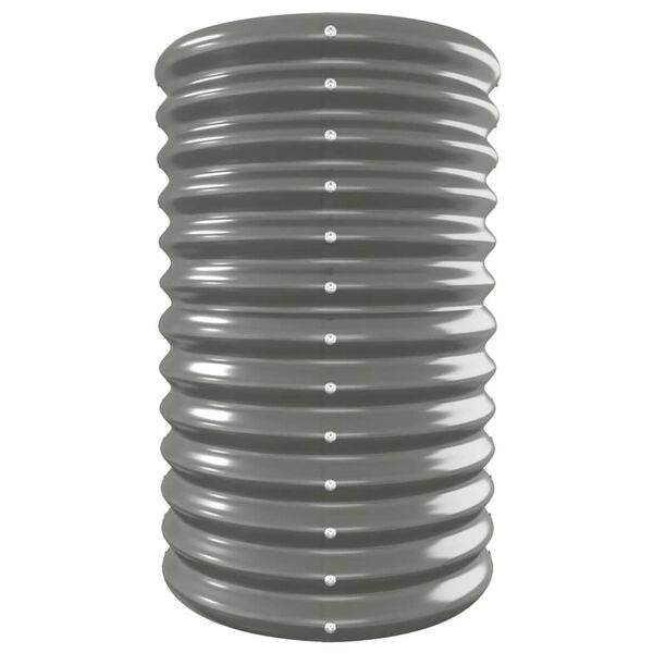 Vidaxl Jardinière surélevée ovale acier gris 332 cm - 41% de remise