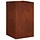 Jardinière en acier aspect rouille 30x30x50 cm - 34% de remise