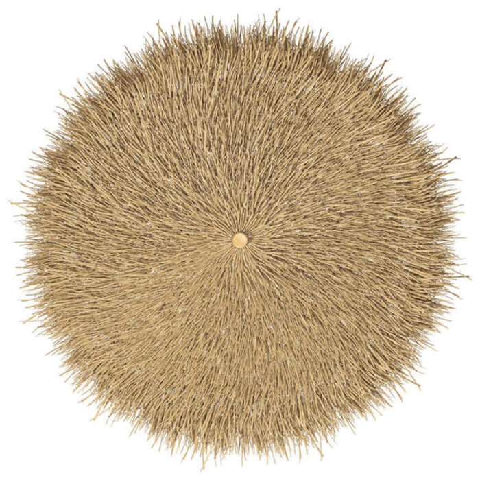 Vidaxl Parasol en bambou 210 cm - Toit feuilles de bananier - 41% de remise