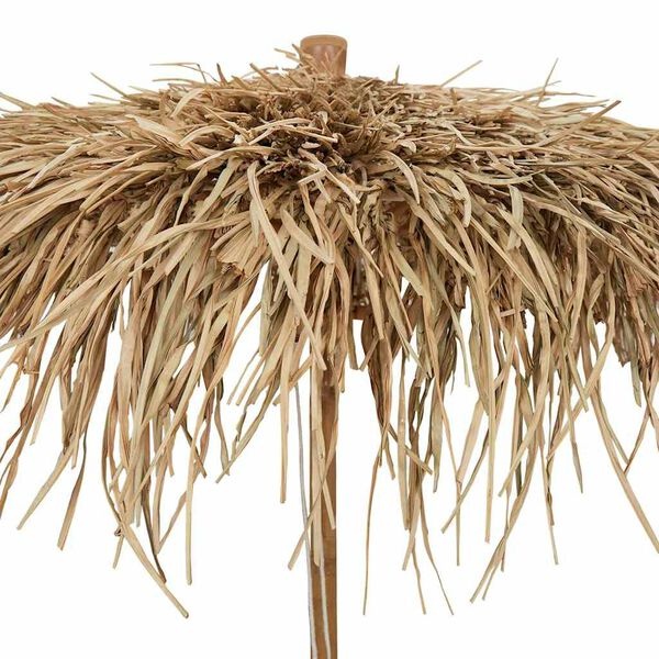 Vidaxl Parasol en bambou 210 cm - Toit feuilles de bananier - 41% de remise