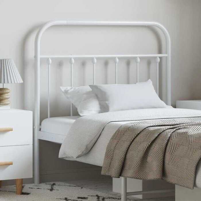Vidaxl Tête de lit en métal blanc 100 cm - 36% de remise