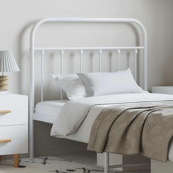 Vidaxl Tête de lit en métal blanc 100 cm - 36% de remise