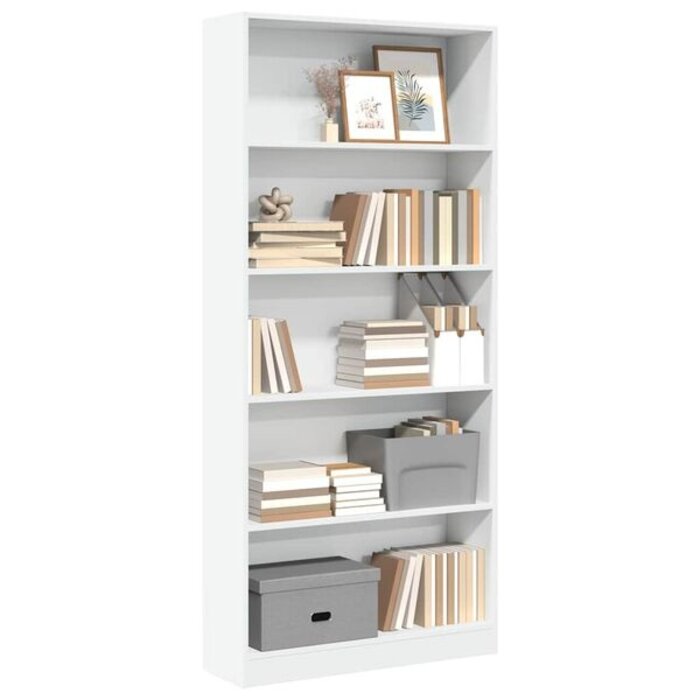 Vidaxl Bibliothèque étagère 80x176 cm - Blanc - 41% de remise