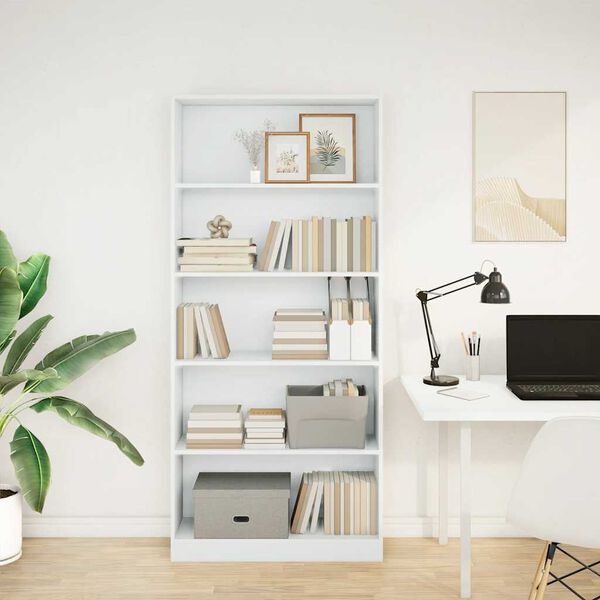 Vidaxl Bibliothèque étagère 80x176 cm - Blanc - 41% de remise