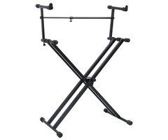 Vidaxl Support de clavier en X double renforcé noir - 40% de remise