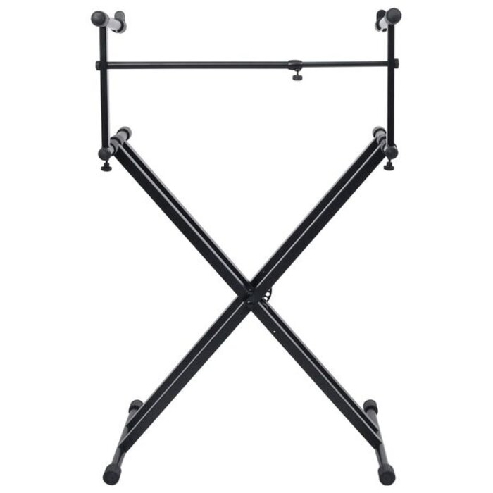 Vidaxl Support de clavier en X double renforcé noir - 40% de remise