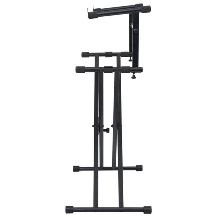 Vidaxl Support de clavier en X double renforcé noir - 40% de remise