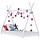 Lit cabane pour enfant 70x140 cm en bois massif blanc - 40% de remise