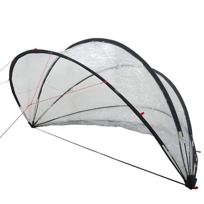 Vidaxl Dôme de piscine pliable 336x322x160cm - PVC Transparent - 41% de remise