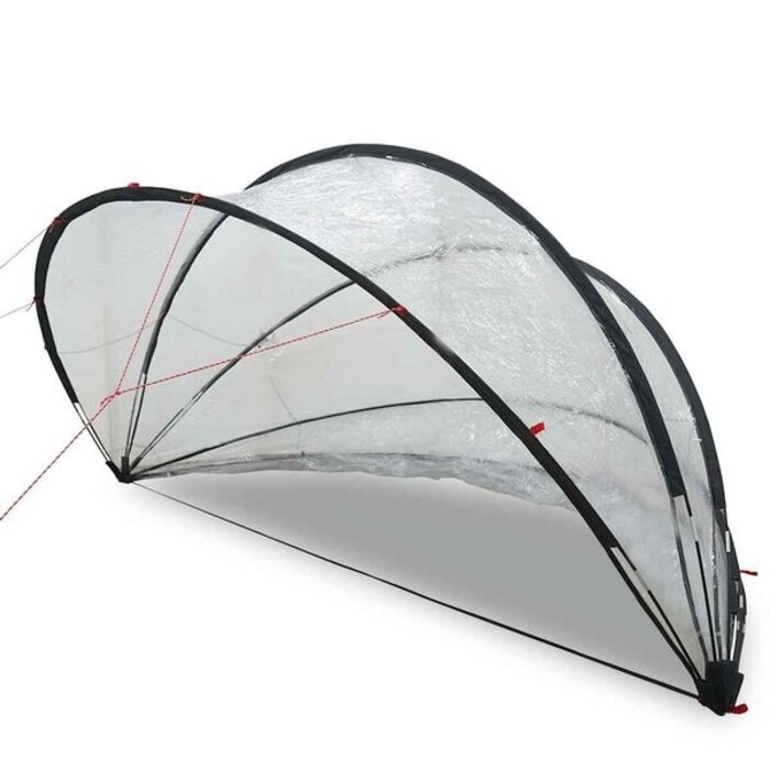 Vidaxl Dôme de piscine pliable 336x322x160cm - PVC Transparent - 41% de remise