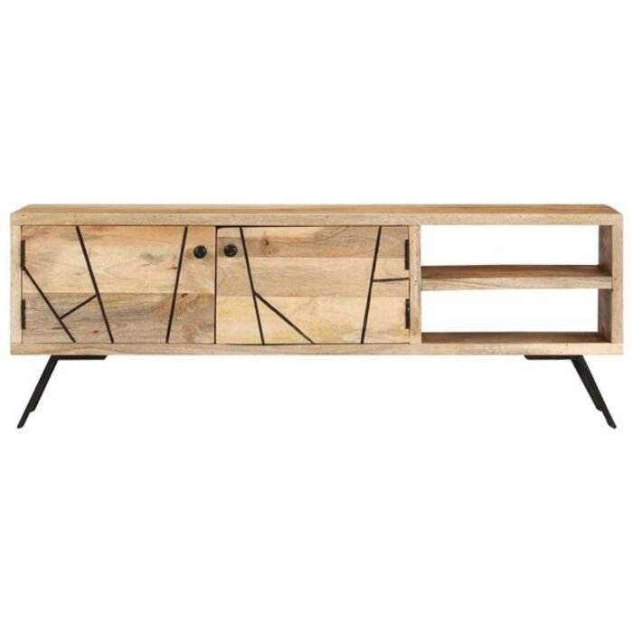 Vidaxl Meuble TV bois de manguier massif 110cm - 34% de remise