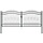 Portail de jardin en acier KAMPEN gris 305 x 125 cm - 35% de remise