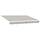 Toile de rechange store banne 4x3m - Rayé gris et blanc - 39% de remise