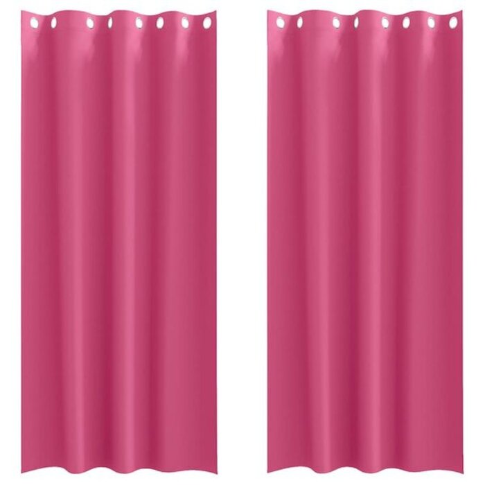 Vidaxl Lot de 2 rideaux occultants rose vif 245x140 cm - 37% de remise