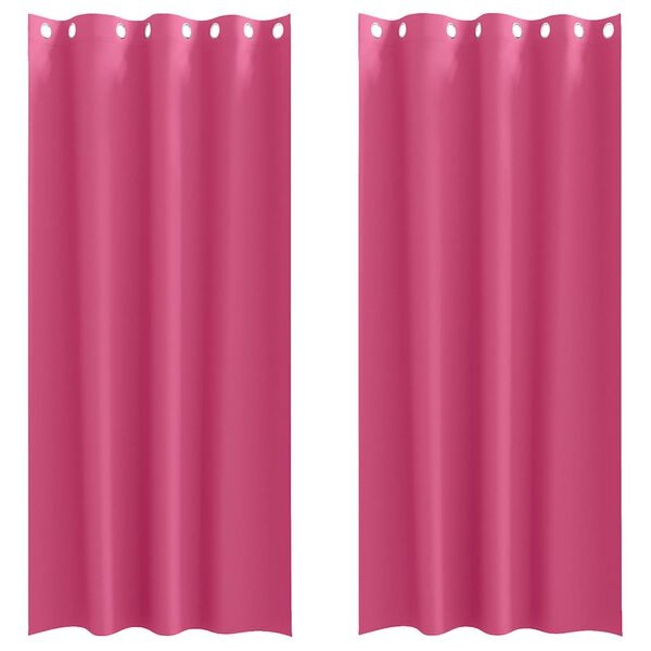 Vidaxl Lot de 2 rideaux occultants rose vif 245x140 cm - 37% de remise