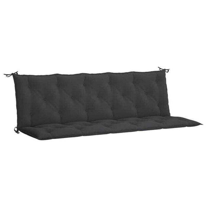 Vidaxl Coussin de banc de jardin 180x100x7 cm noir - 39% de remise