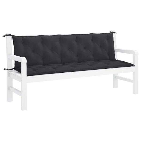 Vidaxl Coussin de banc de jardin 180x100x7 cm noir - 39% de remise