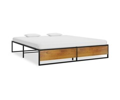 Vidaxl Cadre de lit métal noir 160x200 cm - 40% de remise