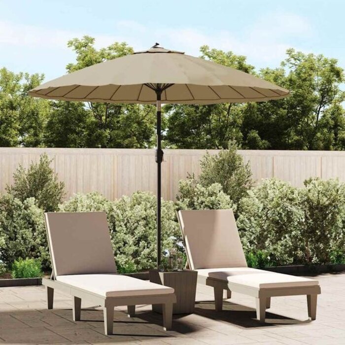 Vidaxl Parasol de jardin en aluminium 250 cm taupe - 40% de remise
