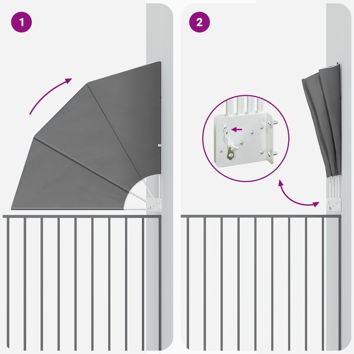 Vidaxl Pare-vue pour balcon 140x140 cm gris clair - 37% de remise