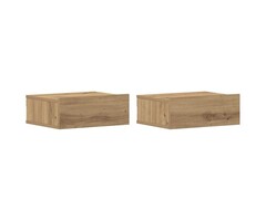 Vidaxl Lot de 2 tables de chevet flottantes chêne artisan - 35% de remise