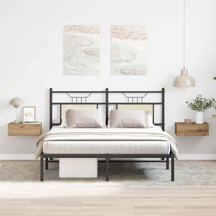 Vidaxl Lot de 2 tables de chevet flottantes chêne artisan - 35% de remise