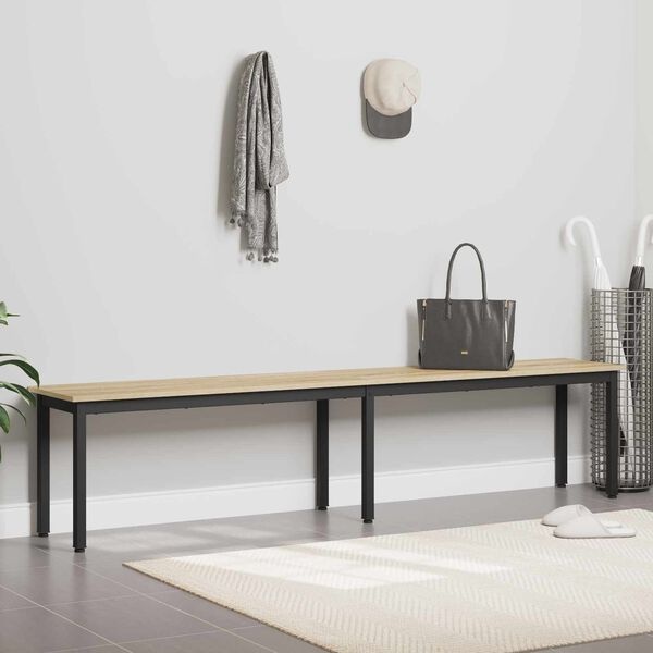 Vidaxl Banc de salle à manger effet chêne 200 cm - 40% de remise