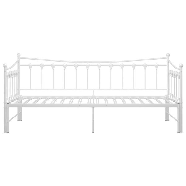 Vidaxl Canapé-lit gigogne métal blanc 90x200 cm - 41% de remise