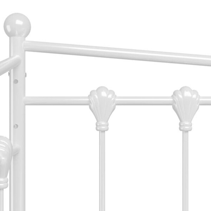 Vidaxl Canapé-lit gigogne métal blanc 90x200 cm - 41% de remise