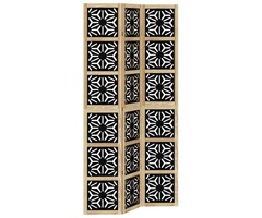 Vidaxl Paravent 3 panneaux en bois de paulownia noir - 40% de remise
