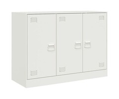 Vidaxl Dressoir en acier blanc 99x39x73 cm - 41% de remise