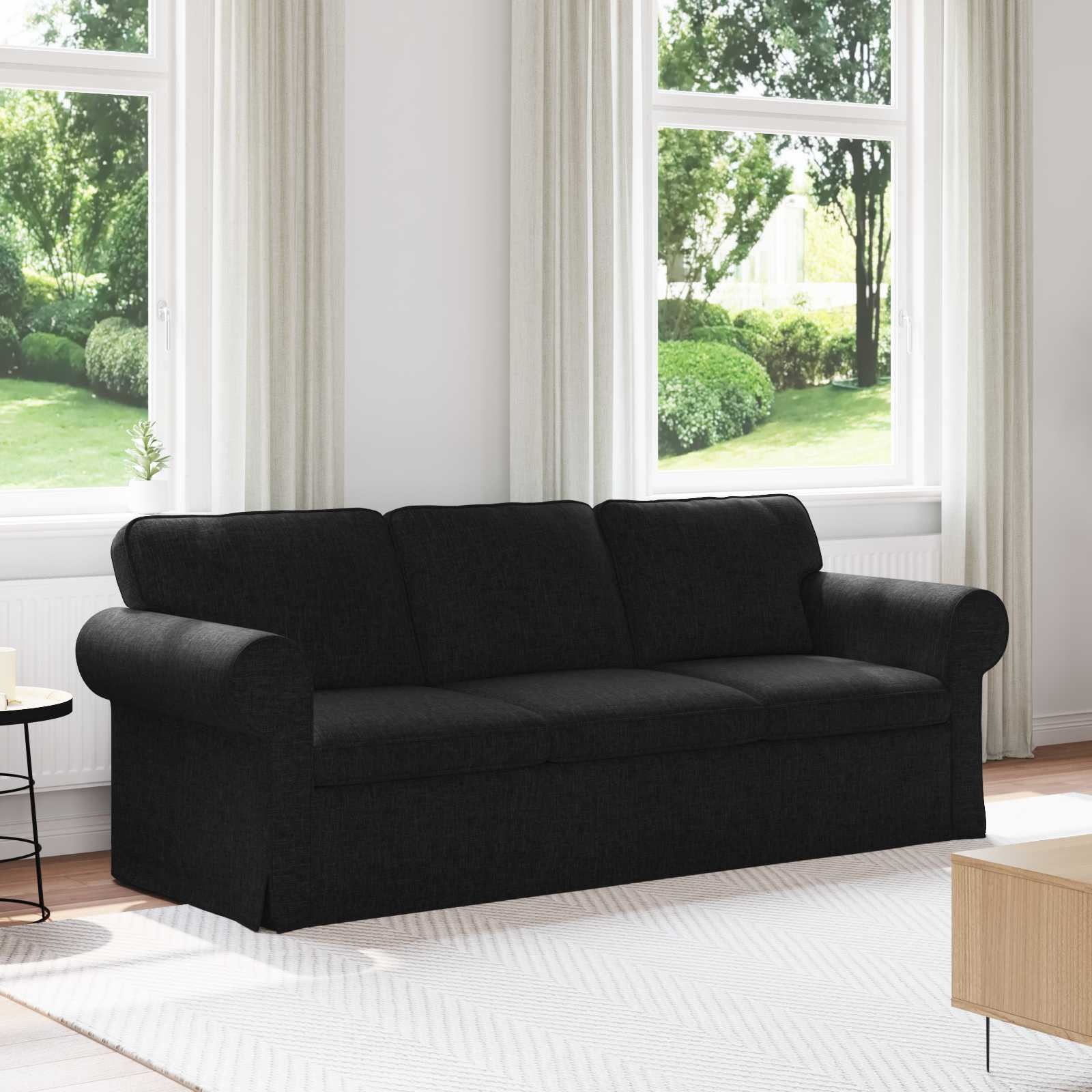 Vidaxl Canapé moderne noir XL - 35% de remise