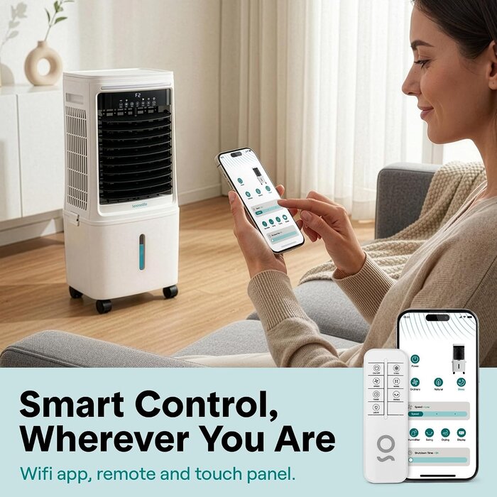 Rafraîchisseur d'air 25L Wi-Fi - 84m² - 41% de remise sur cet article