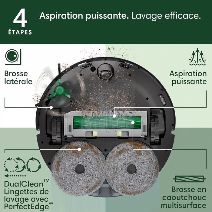 Robot aspirateur et laveur avec station AutoWash - 42% de remise