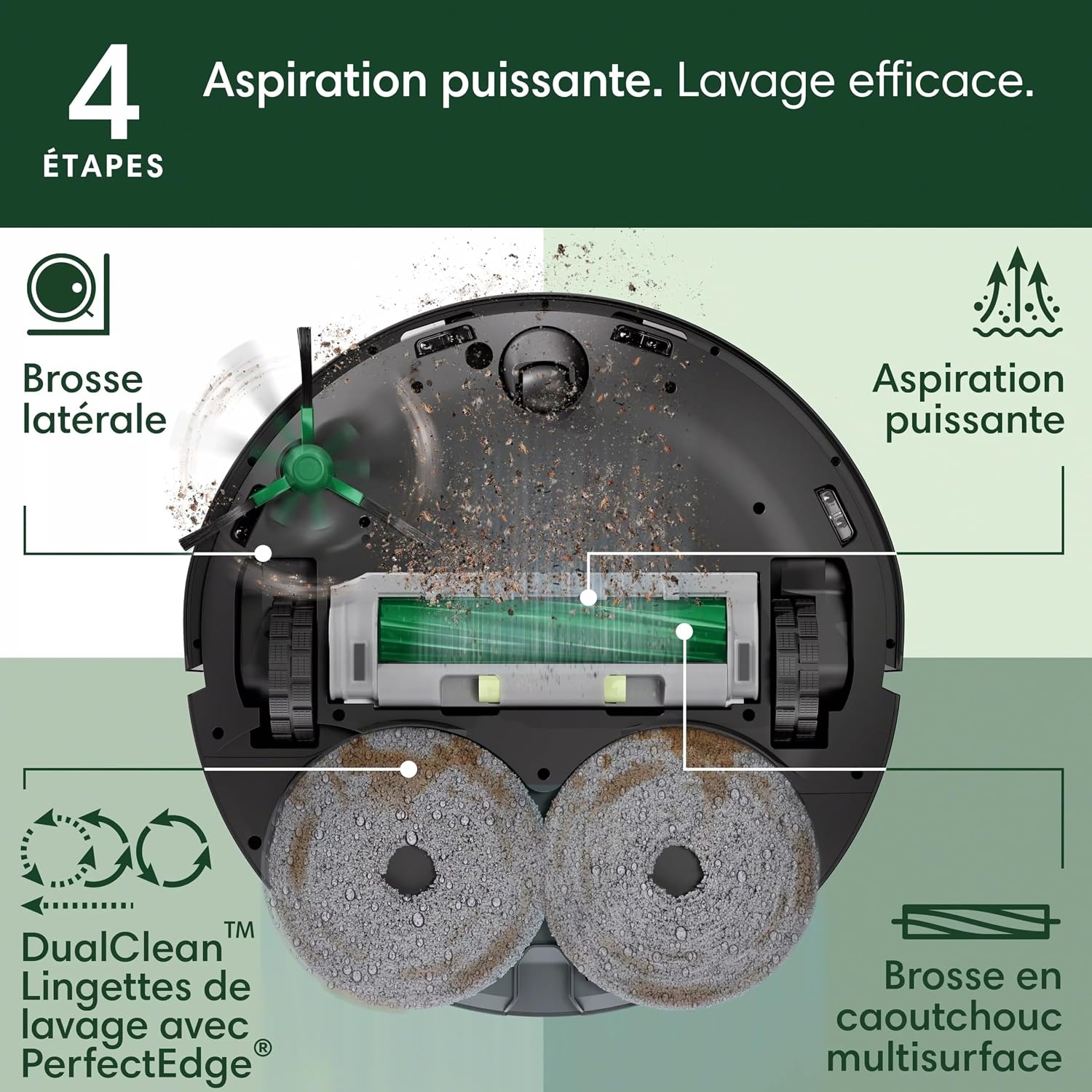 Robot aspirateur et laveur avec station AutoWash - 42% de remise