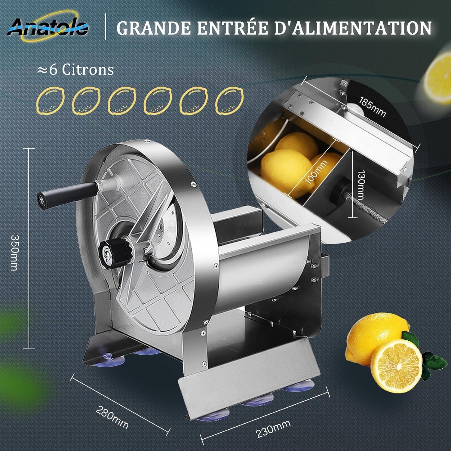 Trancheuse manuelle inox - 41% de remise - Épaisseur réglable 0-13 mm