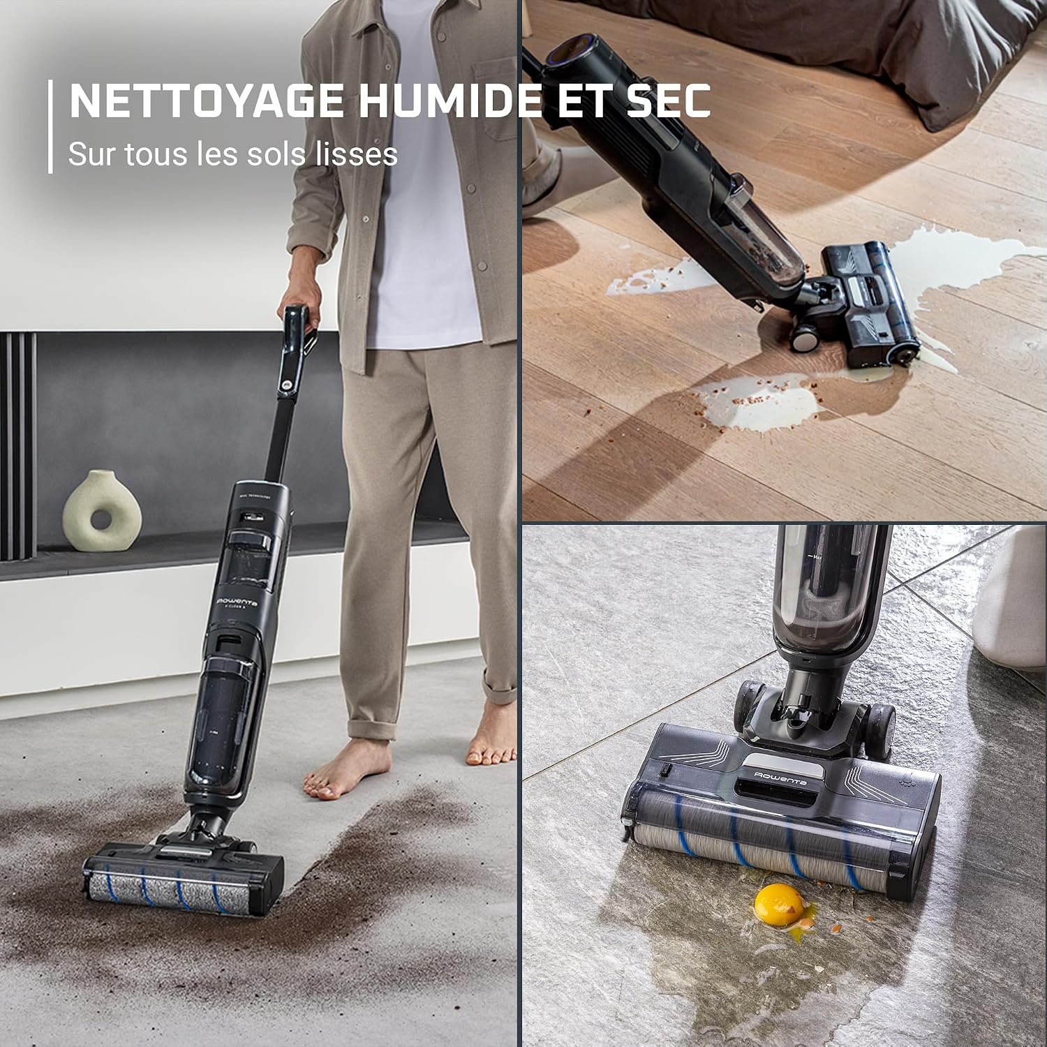 Aspirateur laveur sans fil X-Clean 4 - 42% de remise - Gris