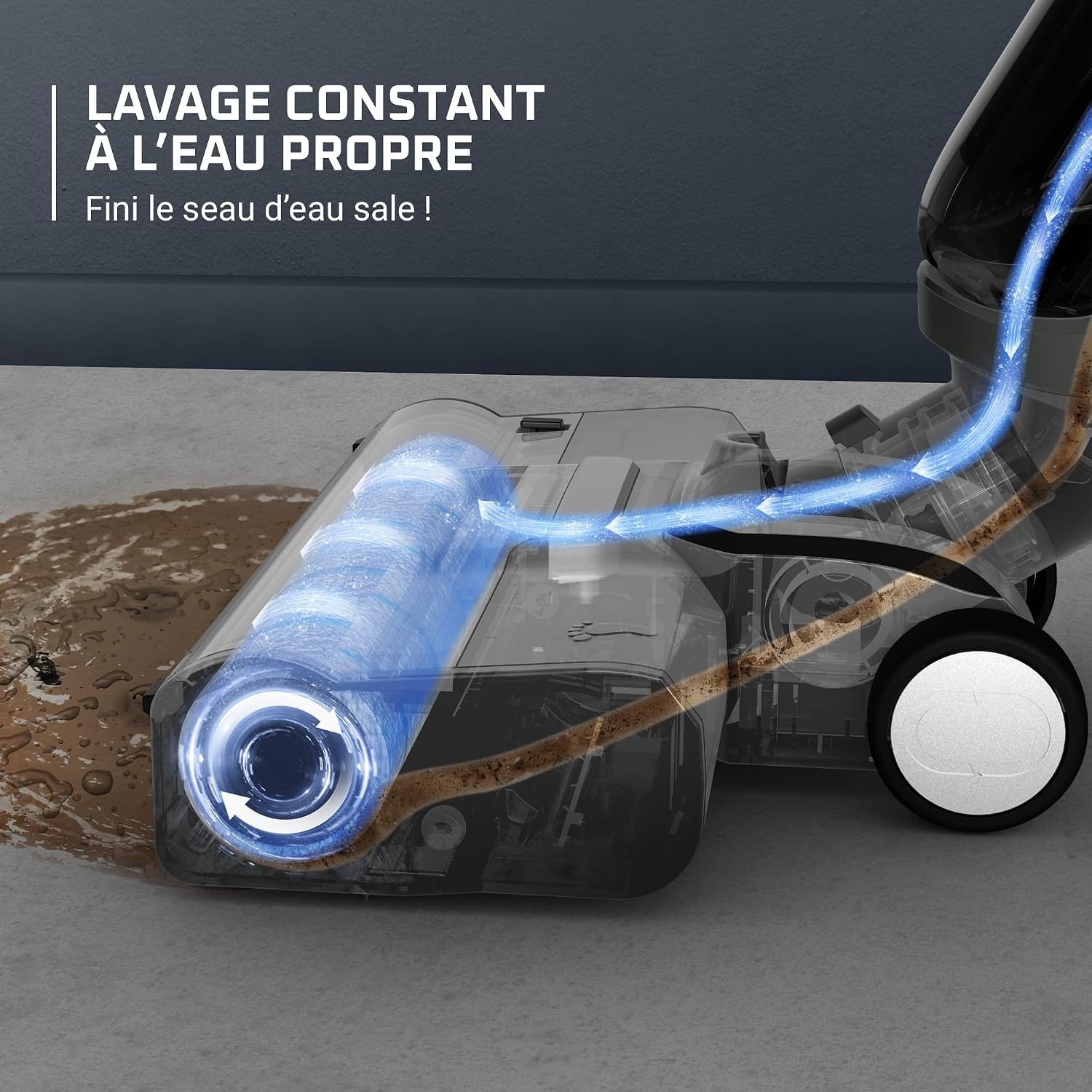Aspirateur laveur sans fil X-Clean 4 - 42% de remise - Gris