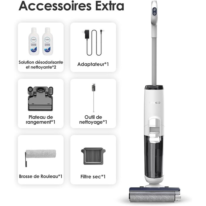 Aspirateur laveur sans fil - 41% de remise sur modèle déballé