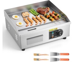Plaque de cuisson pro 2800W Chrome Taille M - 27% de remise