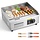Plaque de cuisson pro électrique 2800W Chrome Taille M - 36% de remise