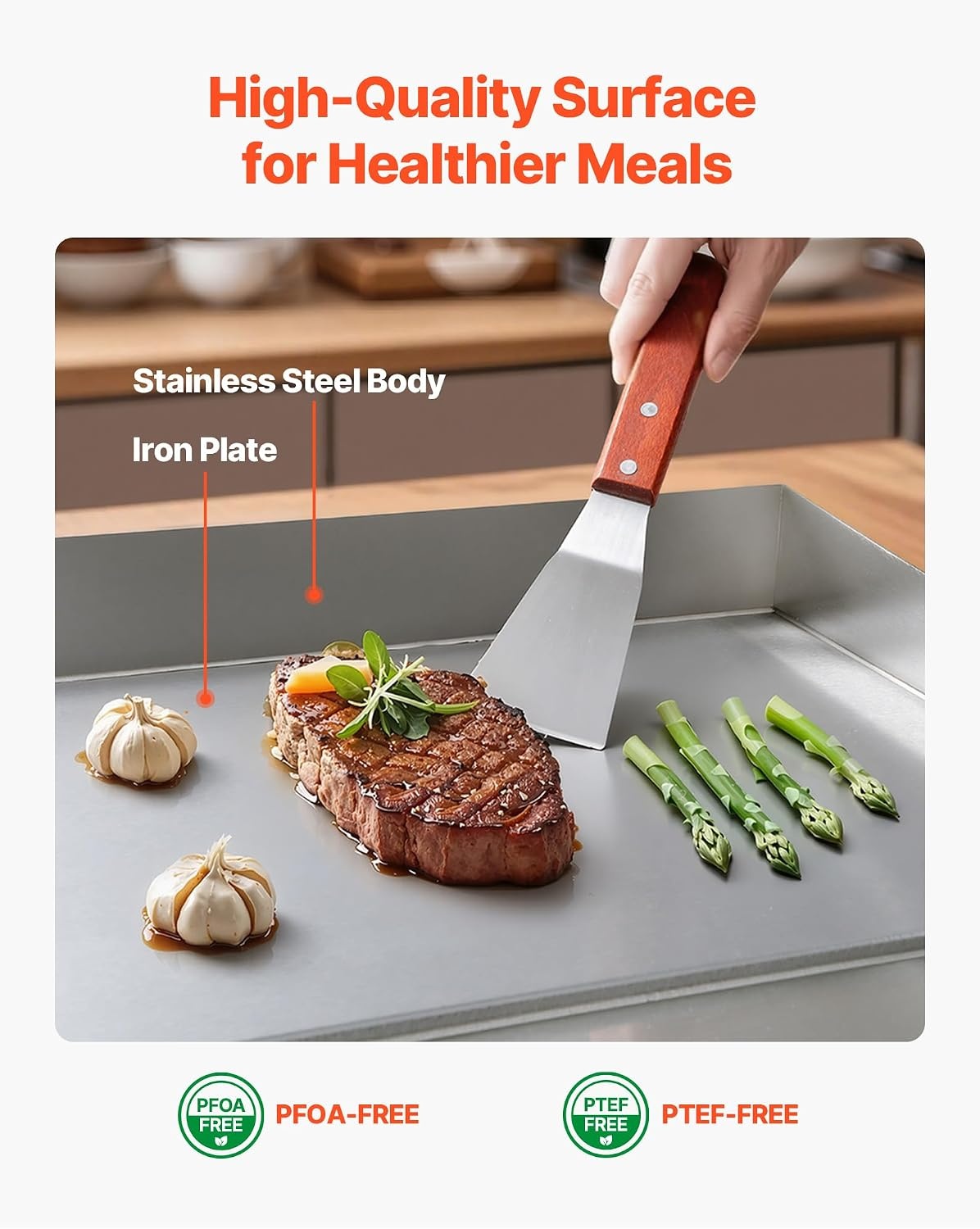 Plaque de cuisson pro électrique 2800W Chrome Taille M - 36% de remise